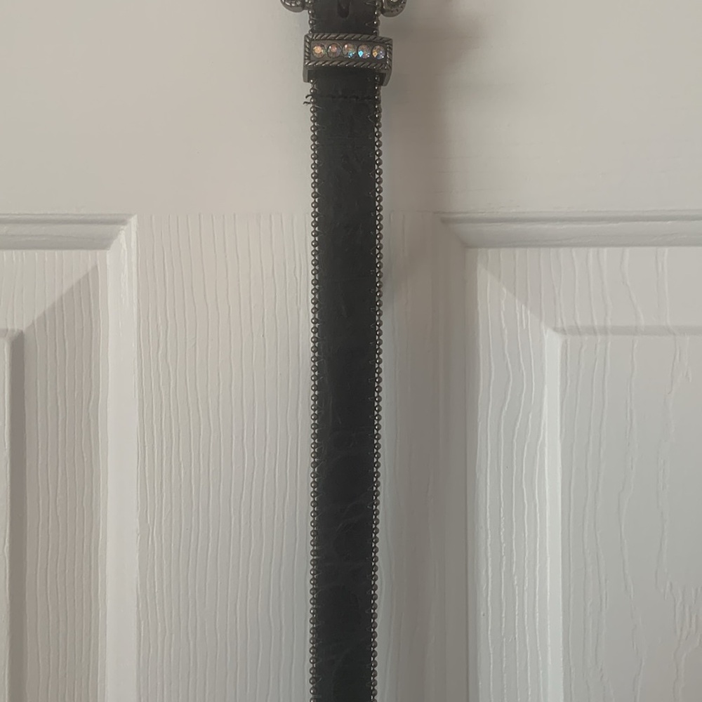 NWT Roper Leather Belt Sz L 34-36 with Bling! Price now FIRM - Picture 13 of 17